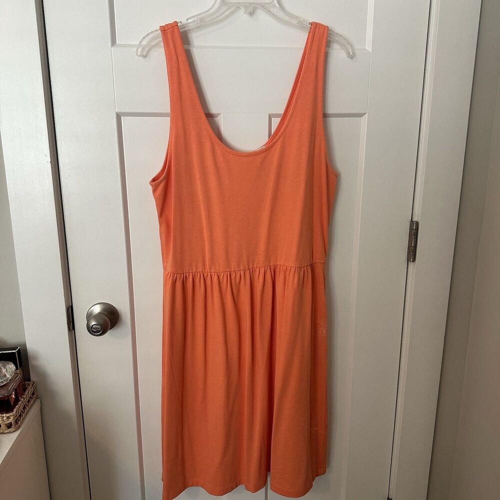 Orange Women’s Sleeveless J.Crew Cotton Dress Size XL